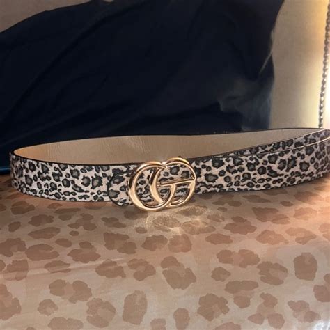 leopard print gucci belt|Gucci buckle belt.